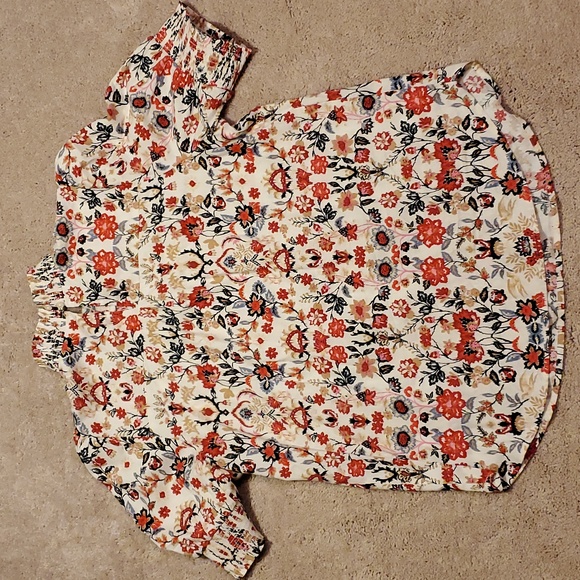 Loft Women's Short Sleeve Blouse Size Large - Picture 2 of 9